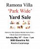 Community yard sale Ramona Villa — photo 1